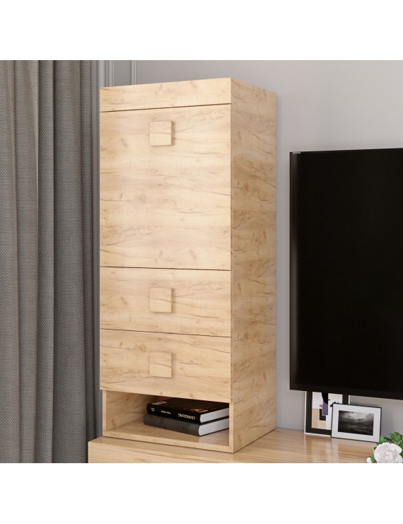 Шафа-пенал надставка Еверест Соната дуб крафт золотий (DTM-2734)