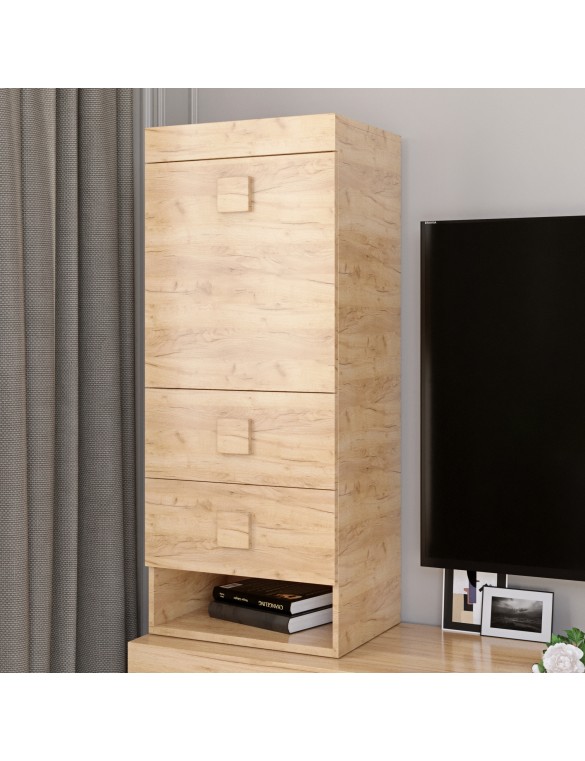 Шафа-пенал надставка Еверест Соната дуб крафт золотий (DTM-2734)