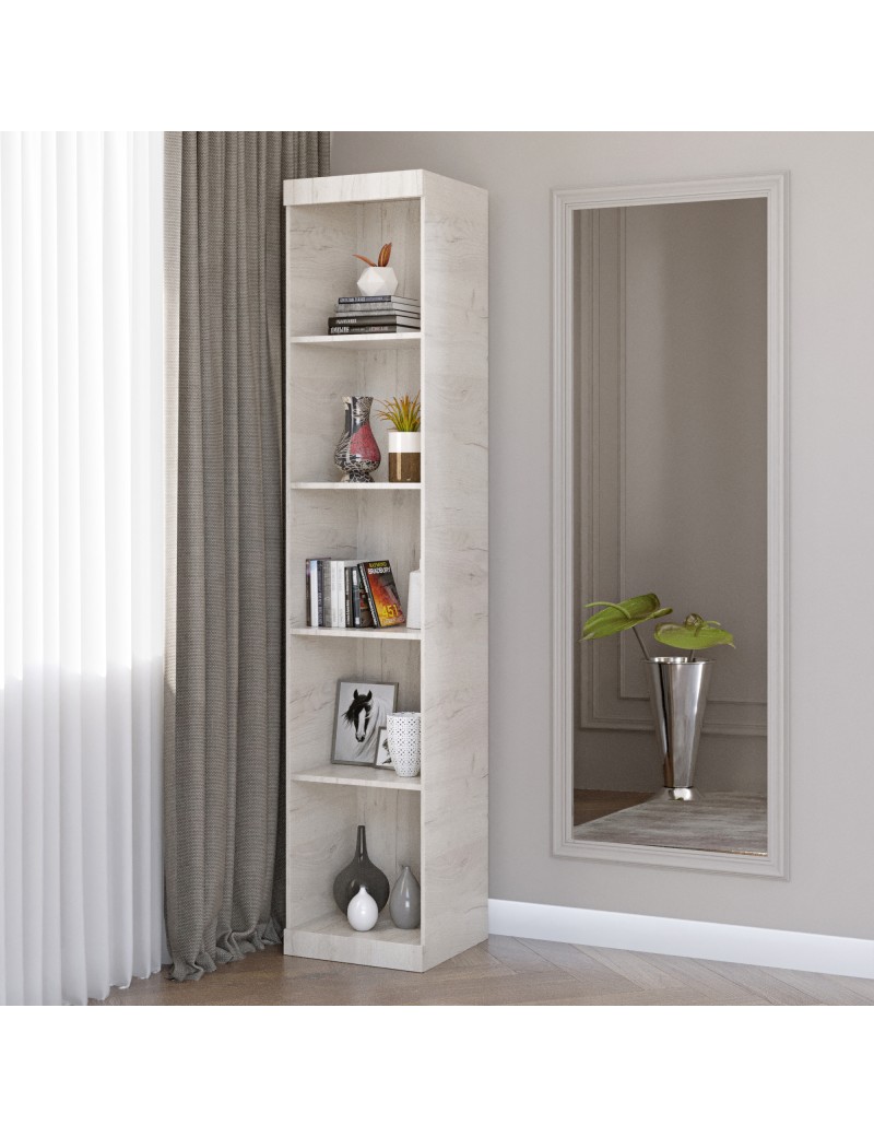 Шафа-пенал відкритий Еверест Соната дуб крафт білий (DTM-2689)