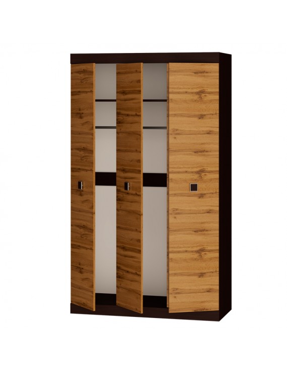 Шафа 3-х дверна Еверест Соната-1200 венге темний + дуб крафт золотий (DTM-2294)