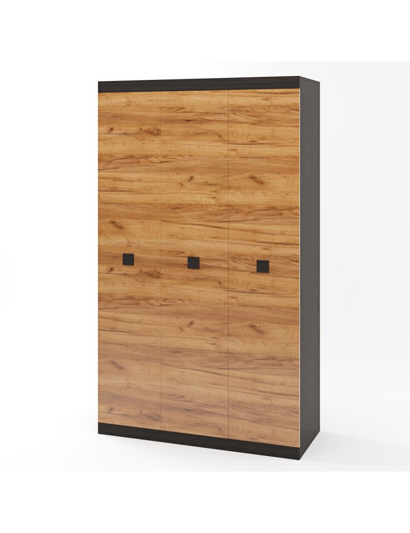Шафа 3-х дверна Еверест Соната-1200 венге темний + дуб крафт золотий (DTM-2294)