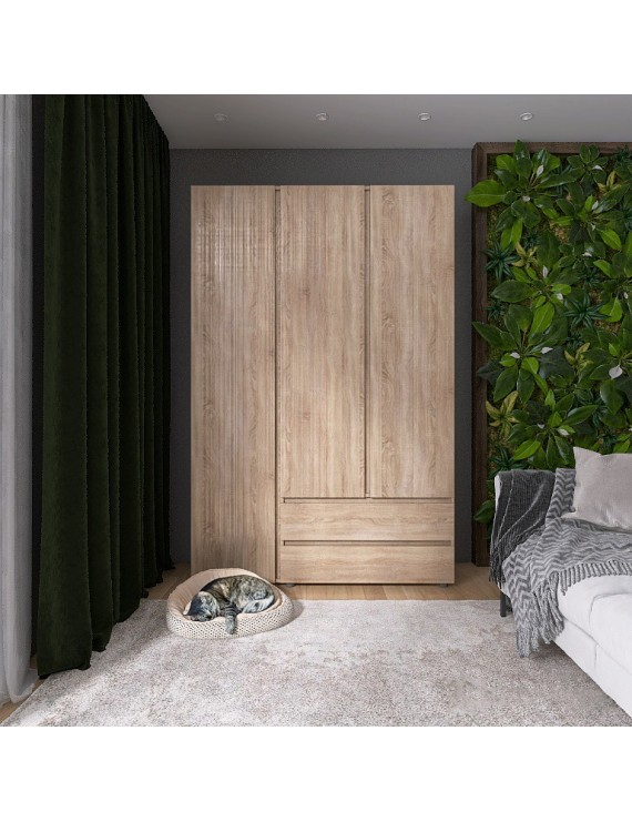 Шафа тридверна Еверест ШЛ-3 Лайт Дуб сонома (DTM-4677)