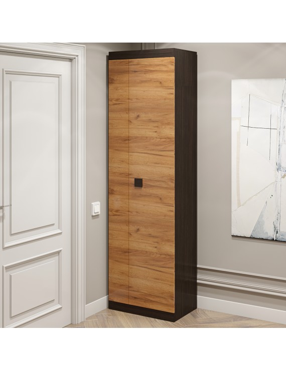 Шафа розпашна Еверест Соната-600 венге темний + дуб крафт золотий (DTM-2308)