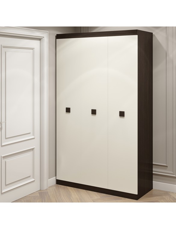 Шафа 3-х дверна Еверест Соната-1200 венге темний + білий (DTM-2295)