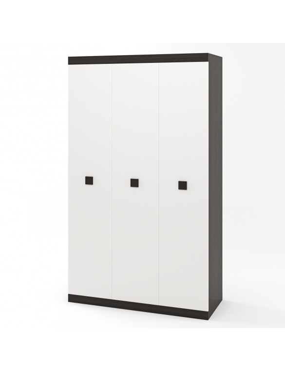Шафа 3-х дверна Еверест Соната-1200 венге темний + білий (DTM-2295)