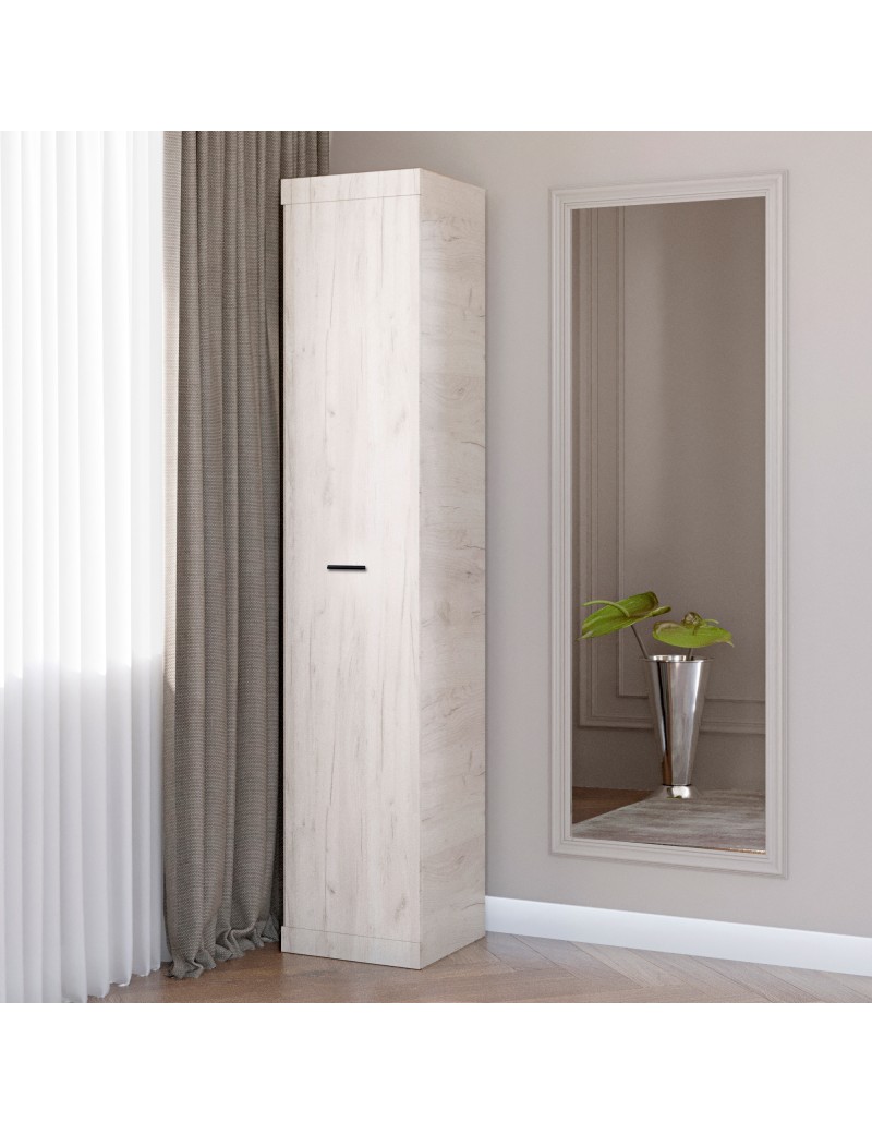 Шафа-пенал закритий Еверест Соната дуб крафт білий (DTM-2691)