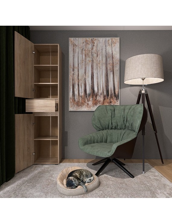 Пенал з висувним ящиком Еверест Лайт ПЛ-1 Дуб сонома (DTM-4663)