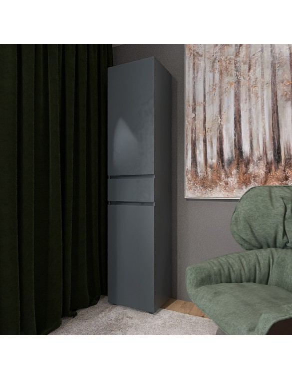 Пенал з висувним ящиком Еверест Лайт ПЛ-1 Графіт (DTM-4906)