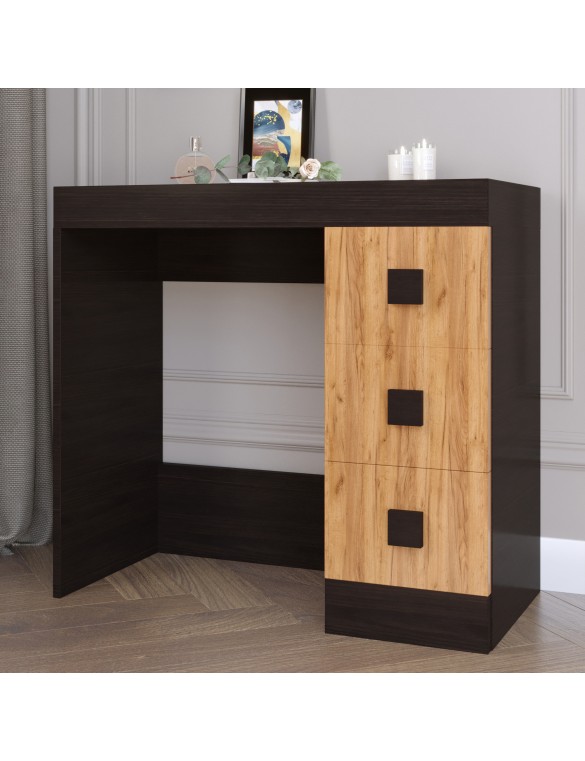 Туалетний столик Соната Еверест венге темний + дуб крафт золотий (DTM-2610)