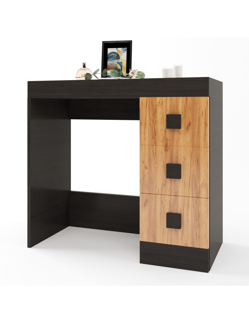 Туалетний столик Соната Еверест венге темний + дуб крафт золотий (DTM-2610)