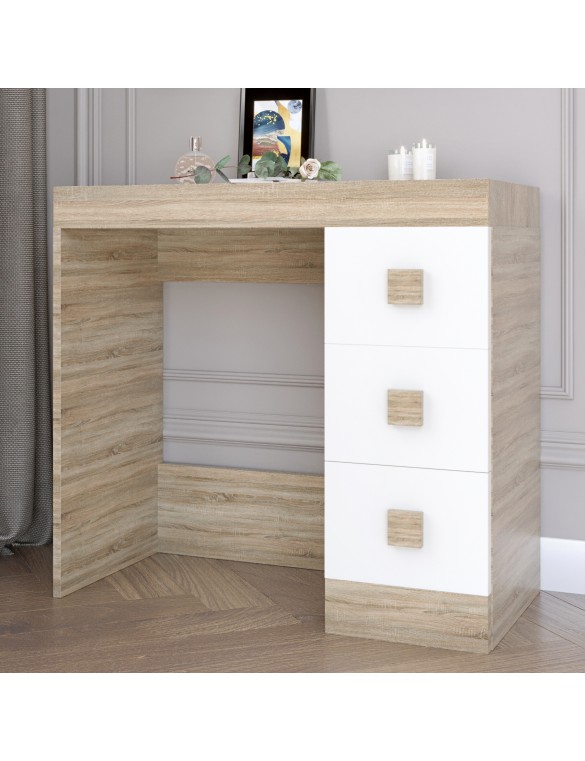 Туалетний столик Соната Еверест дуб сонома + білий (DTM-2611)