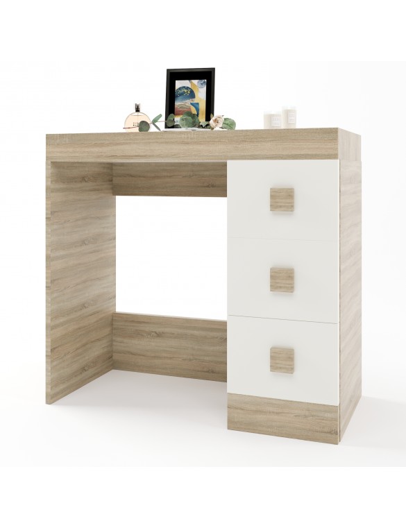 Туалетний столик Соната Еверест дуб сонома + білий (DTM-2611)