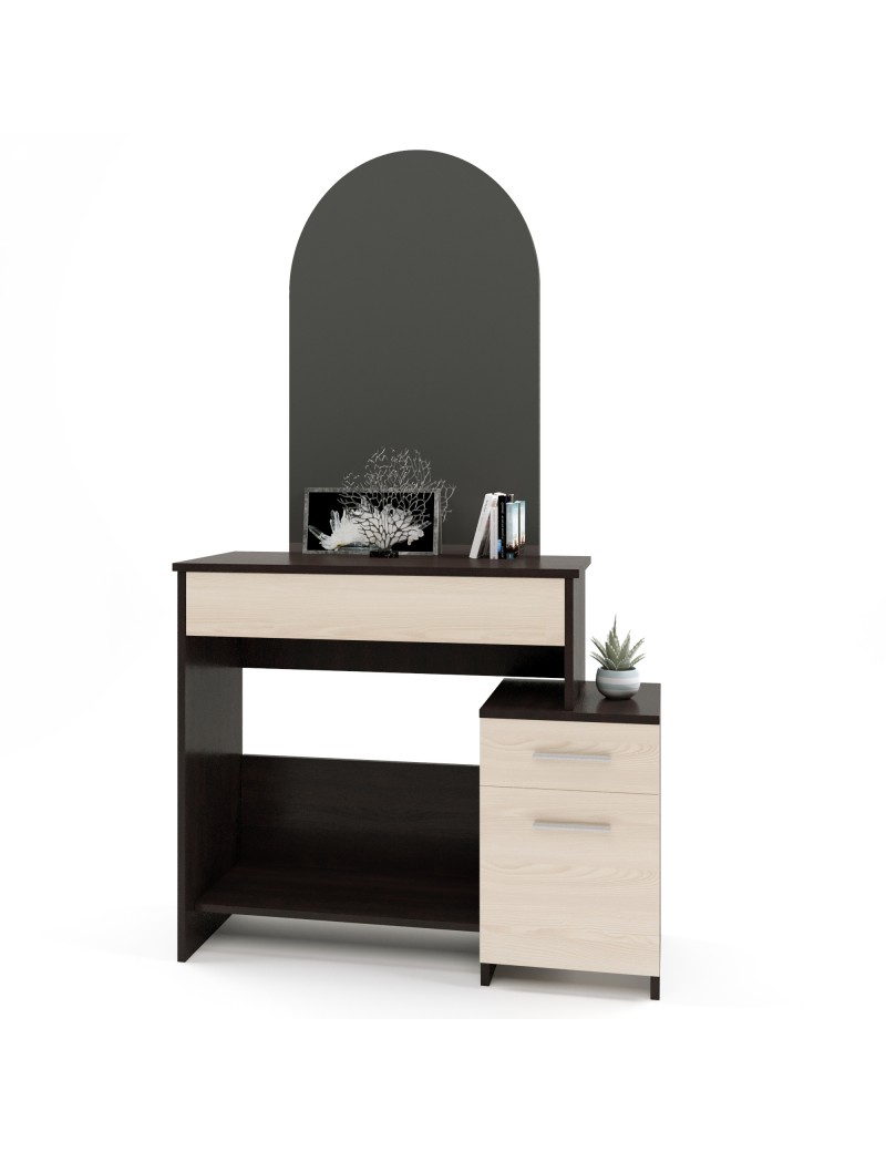 Трюмо-1 комплект для спальні Еверест венге+дуб молочний (DTM-2459)