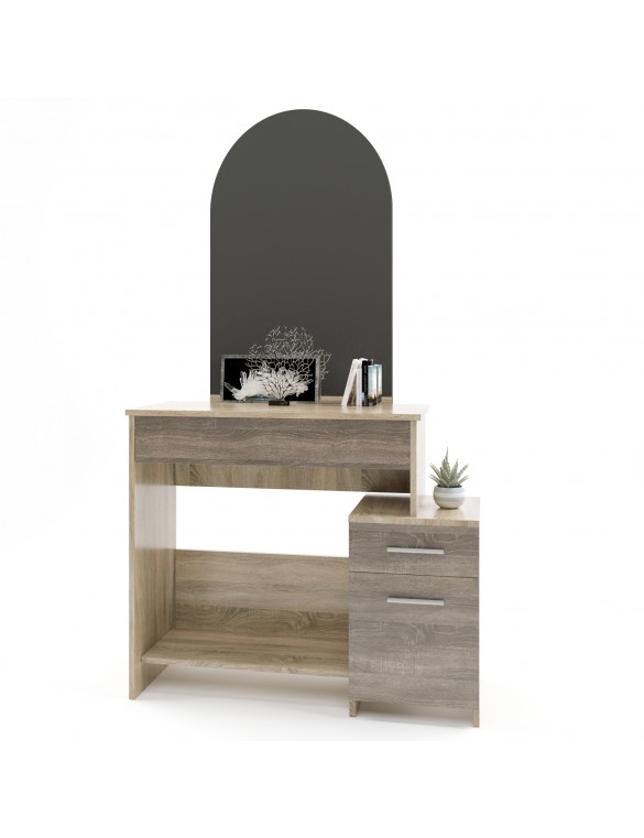 Трюмо-1 комплект для спальні Еверест сонома+трюфель (DTM-2460)