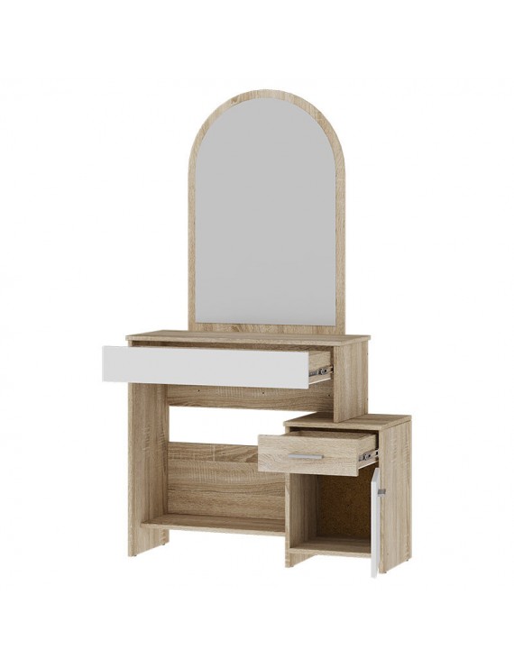 Туалетний столік Еверест Трюмо-1 Дуб сонома/Білий (DTM-073861)