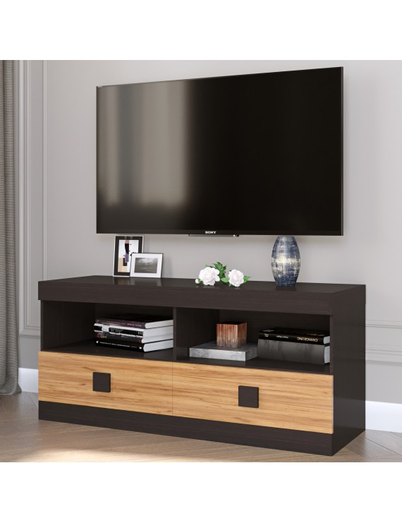 Тумба Еверест ТВ 1100 Соната 110х38х50 венге темний + дуб крафт золотий (DTM-2256)