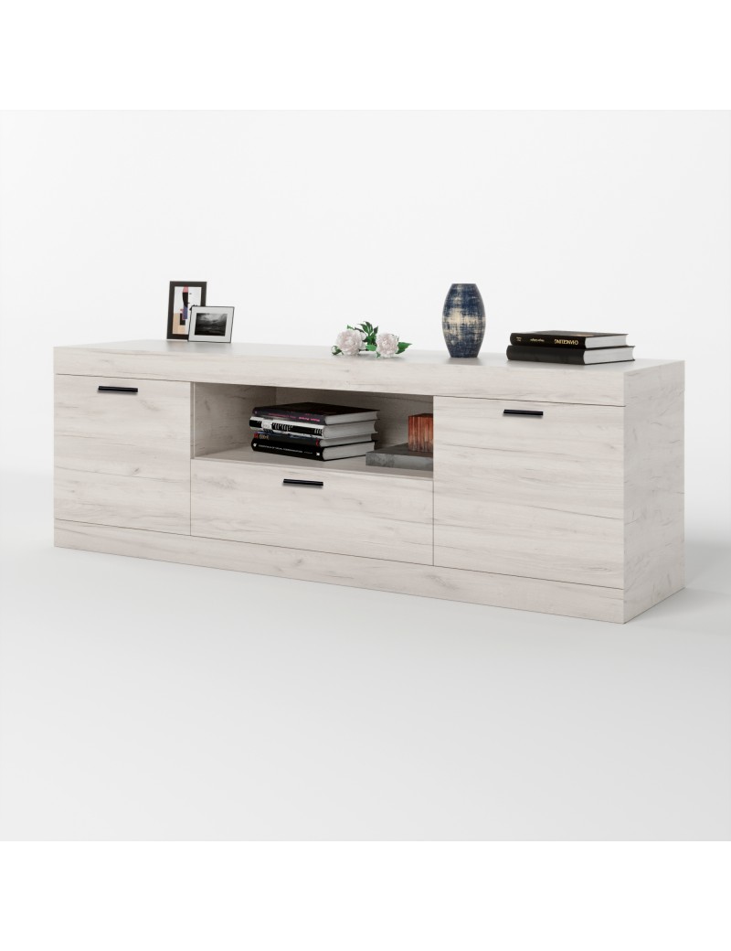 Тумба Еверест ТВ 1500 Соната 150х38х50 дуб крафт білий (DTM-2715)