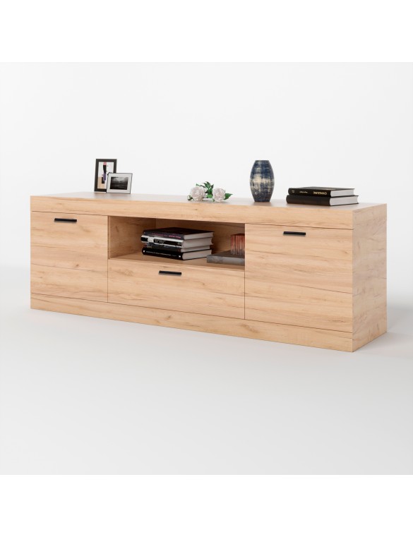 Тумба Еверест ТВ 1500 Соната 150х38х50 дуб крафт золотий (DTM-2716)