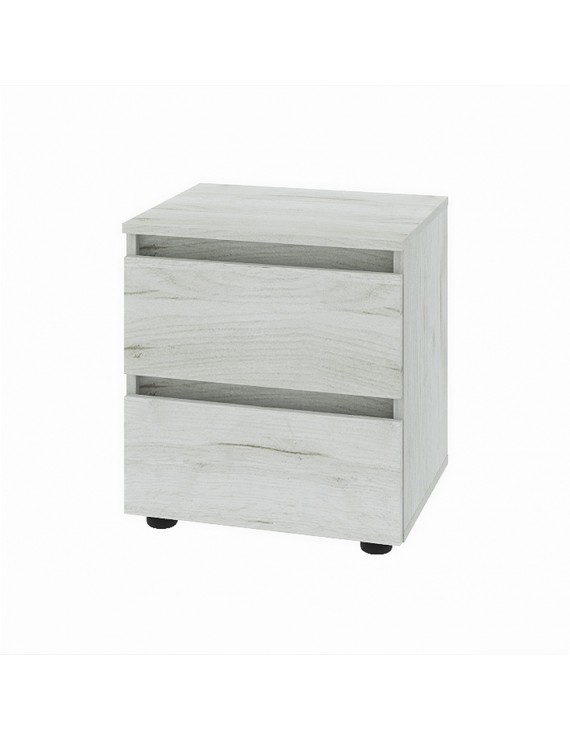 Тумба приліжкова Еверест ТЛ-1 Лайт 45х38х49 см Дуб Крафт білий (DTM-071083)