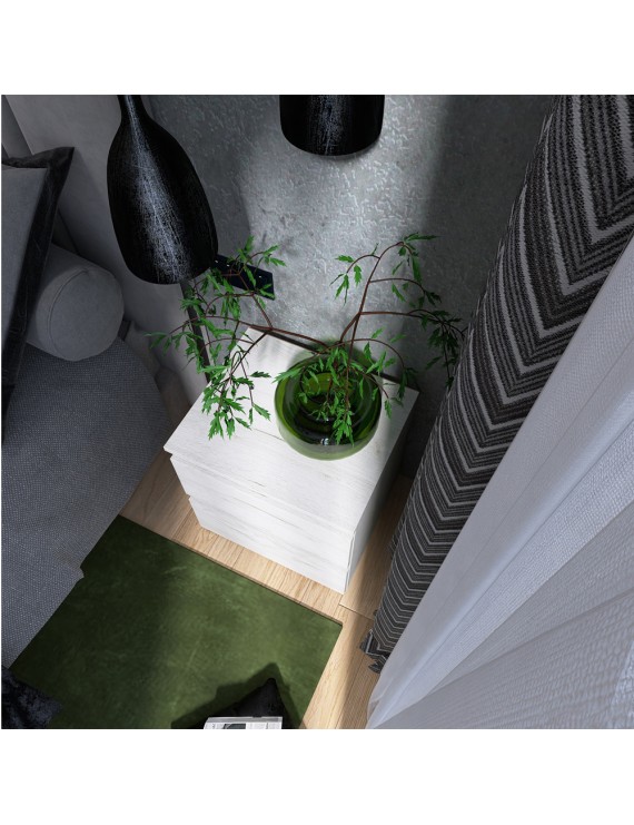 Тумба приліжкова Еверест ТЛ-1 Лайт 45х38х49 см Дуб Крафт білий (DTM-071083)