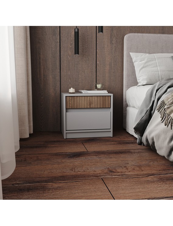 Тумба приліжкова Еверест Стайл-500 50,2х39х44,2 см Кашемір/Канелла (DTM-073574)