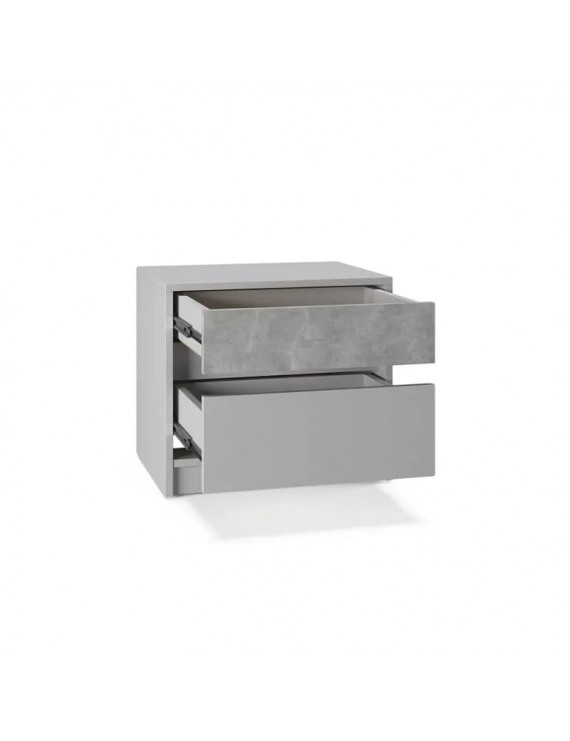 Тумба приліжкова Еверест Стайл-500 50,2х39х44,2 см Кашемір/Бетон (DTM-071155)