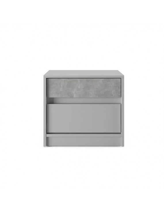 Тумба приліжкова Еверест Стайл-500 50,2х39х44,2 см Кашемір/Бетон (DTM-071155)