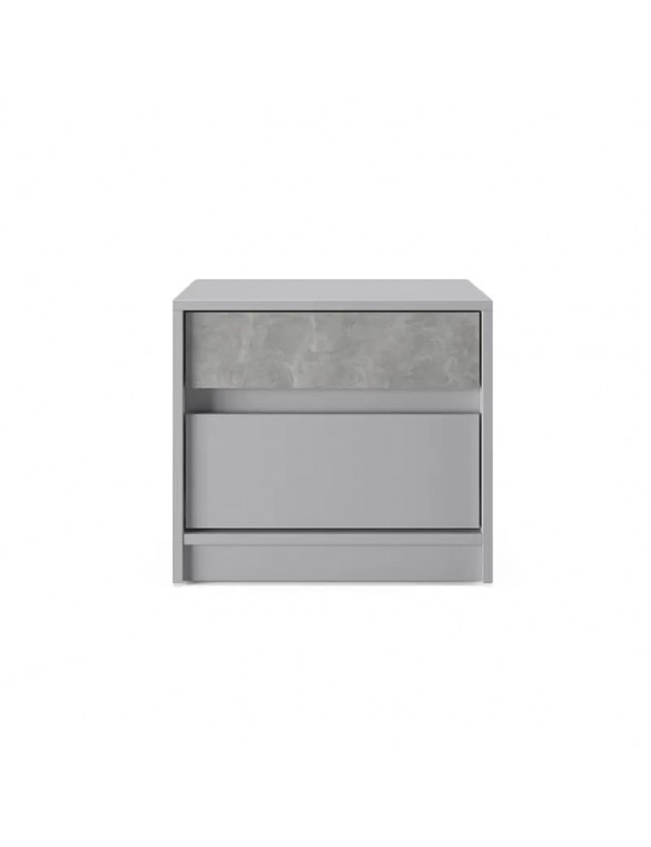 Тумба приліжкова Еверест Стайл-500 50,2х39х44,2 см Кашемір/Бетон (DTM-071155)