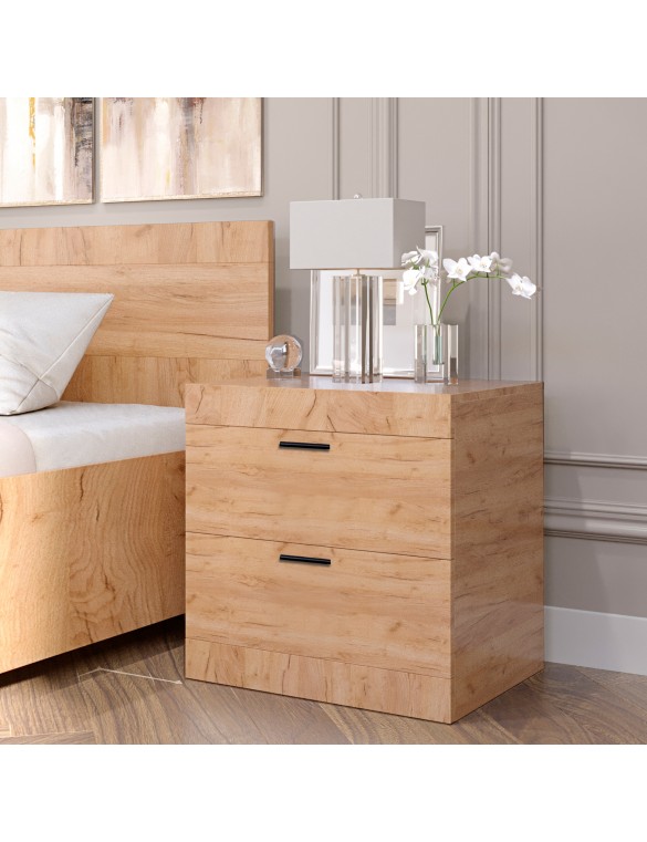 Тумба приліжкова Еверест Соната 50х38х50 дуб крафт золотий (DTM-2712)