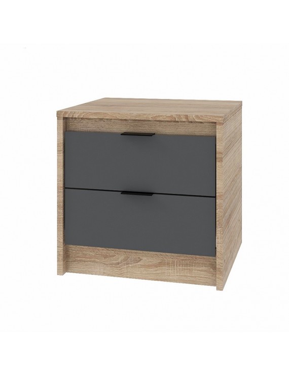 Тумба приліжкова Еверест Сіті-450 45,2х38х44,2 см Дуб сонома/Графіт (DTM-071089)