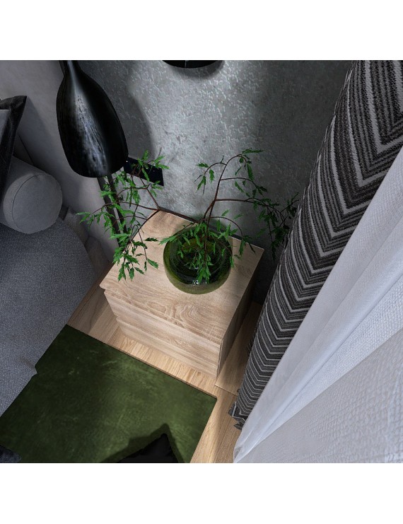 Тумба приліжкова Еверест ТЛ-1 Лайт 45х38х49 см Дуб сонома (DTM-4673)