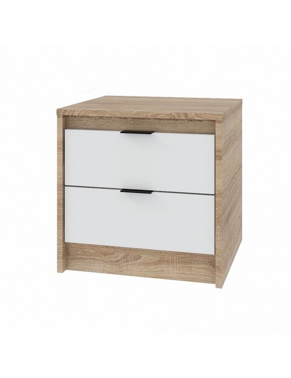 Тумба приліжкова Еверест Сіті-450 45,2х38х44,2 см Дуб сонома/Білий (DTM-071090)