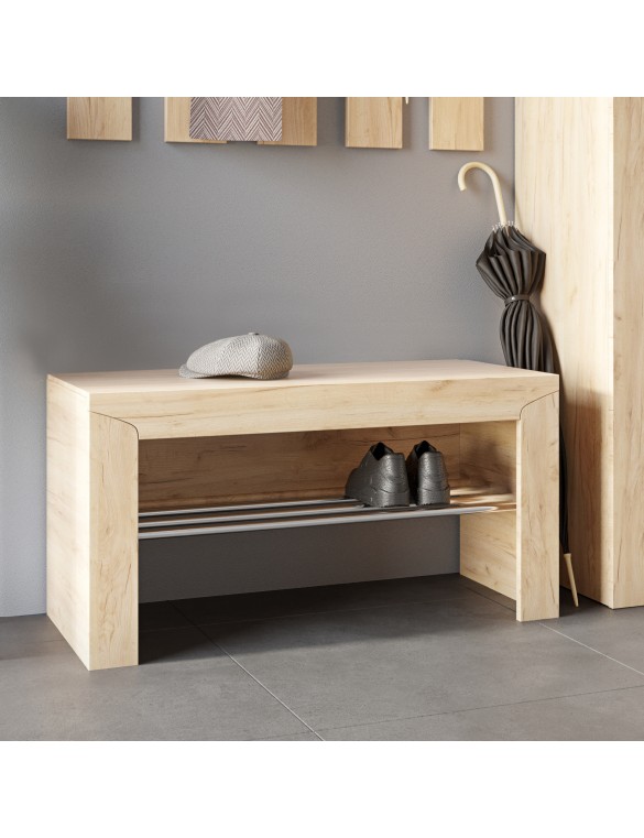 Тумба для взуття Еверест Ліберті 90х38х46 дуб крафт золотий (DTM-2204)