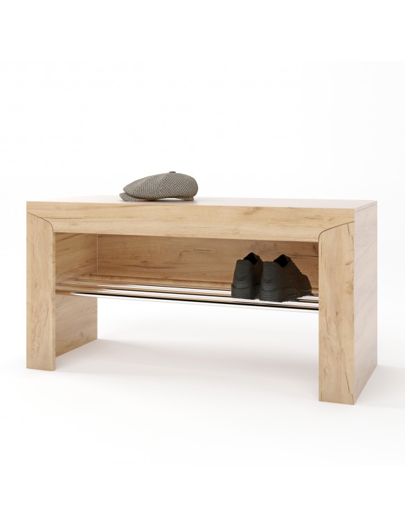 Тумба для взуття Еверест Ліберті 90х38х46 дуб крафт золотий (DTM-2204)