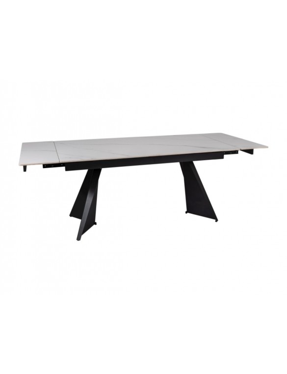 Стіл LACONI 160(220)*90 білий/чорний