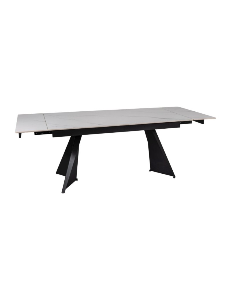 Стіл LACONI 160(220)*90 білий/чорний