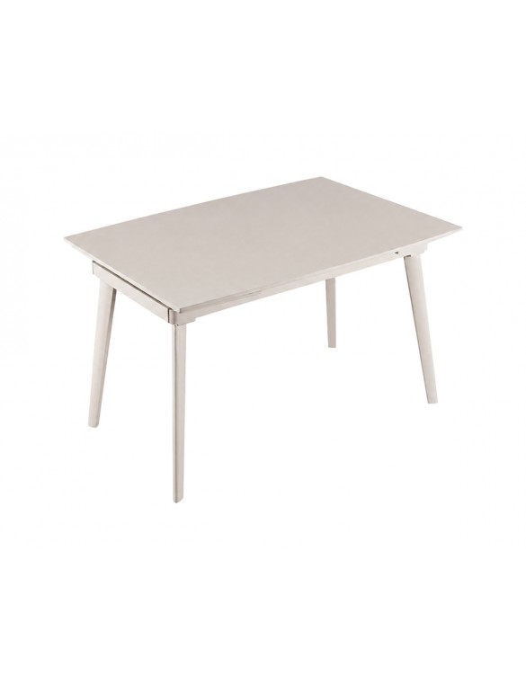 Стіл LORIAN CERAMIC 120(180)*80 білий/кашемір