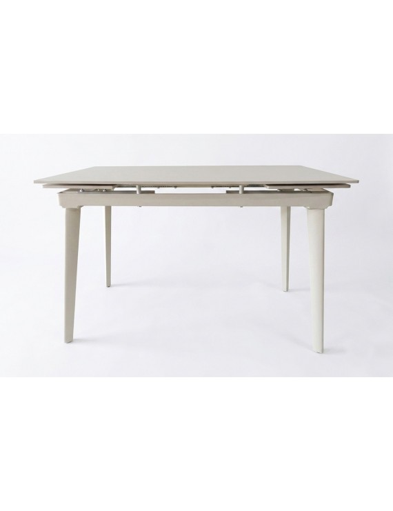 Стіл LORIAN CERAMIC 120(180)*80 білий/кашемір