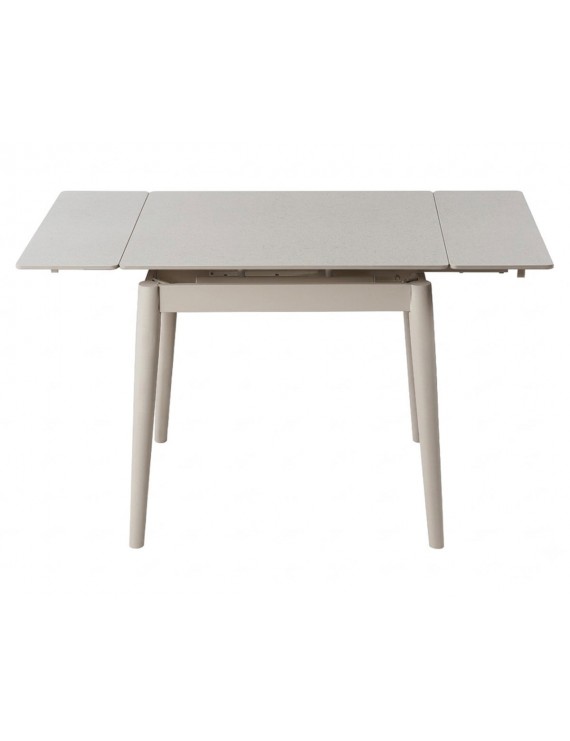 Стіл AVENTO CERAMIC 80(130)*80 білий/кашемір