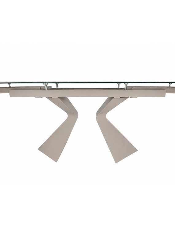 Стіл LAURA CERAMIC 160(240)*90 бежевий мат/бежевий
