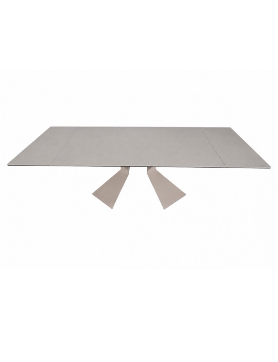 Стіл LAURA CERAMIC 160(240)*90 бежевий мат/бежевий