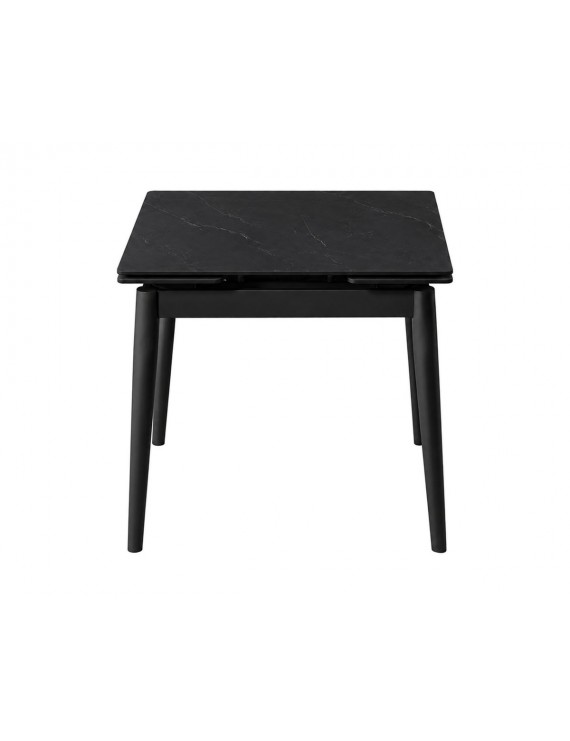Стіл AVENTO CERAMIC 80(130)*80 чорний/чорний