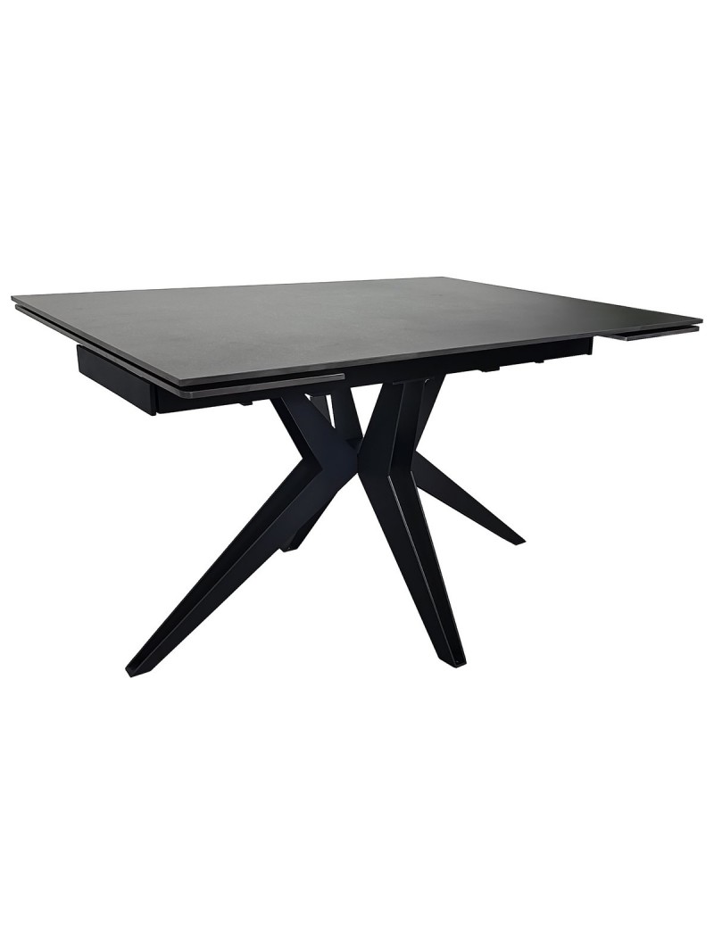 Стіл VINCENT CERAMIC 140(200)*90 графіт мат/чорний