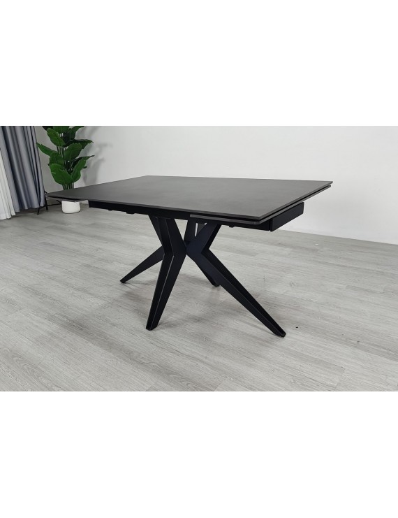 Стіл VINCENT CERAMIC 140(200)*90 графіт мат/чорний