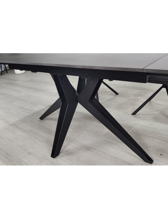 Стіл VINCENT CERAMIC 140(200)*90 графіт мат/чорний