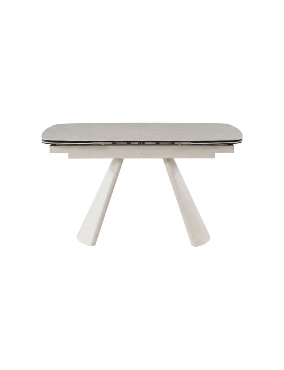 Стіл BROOKLYN CERAMIC 140(200)*80 сірий мат/кашемір