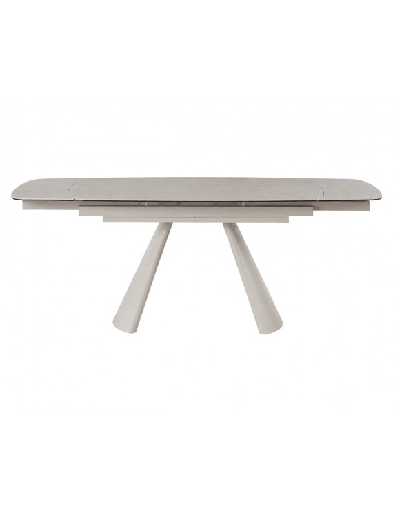 Стіл BROOKLYN CERAMIC 140(200)*80 сірий мат/кашемір