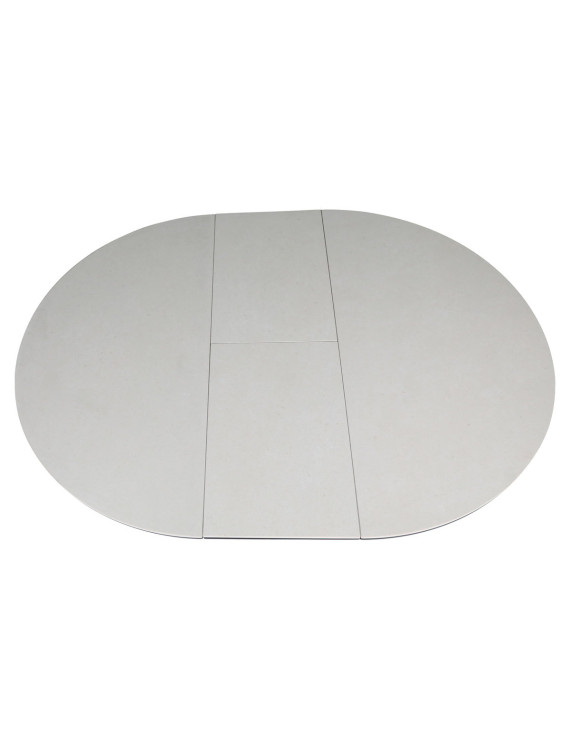 Стіл GENEWA CERAMIC 105(140)*105 стіл бежевий/чорний