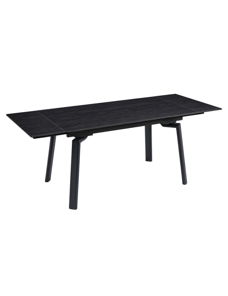 Стіл BELFORD CERAMIC 140(200)*80 чорний горіх/чорний