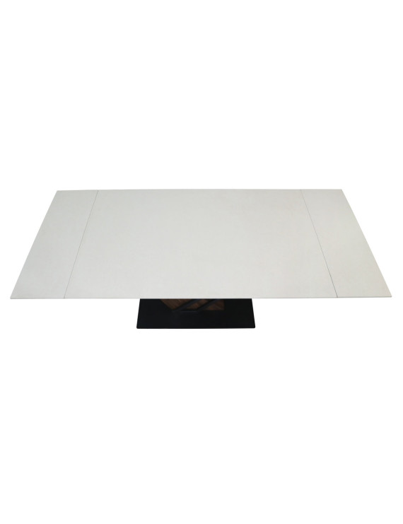 Стіл FERNANDO CERAMIC 160(220)*90 бежевий мат/темний горіх